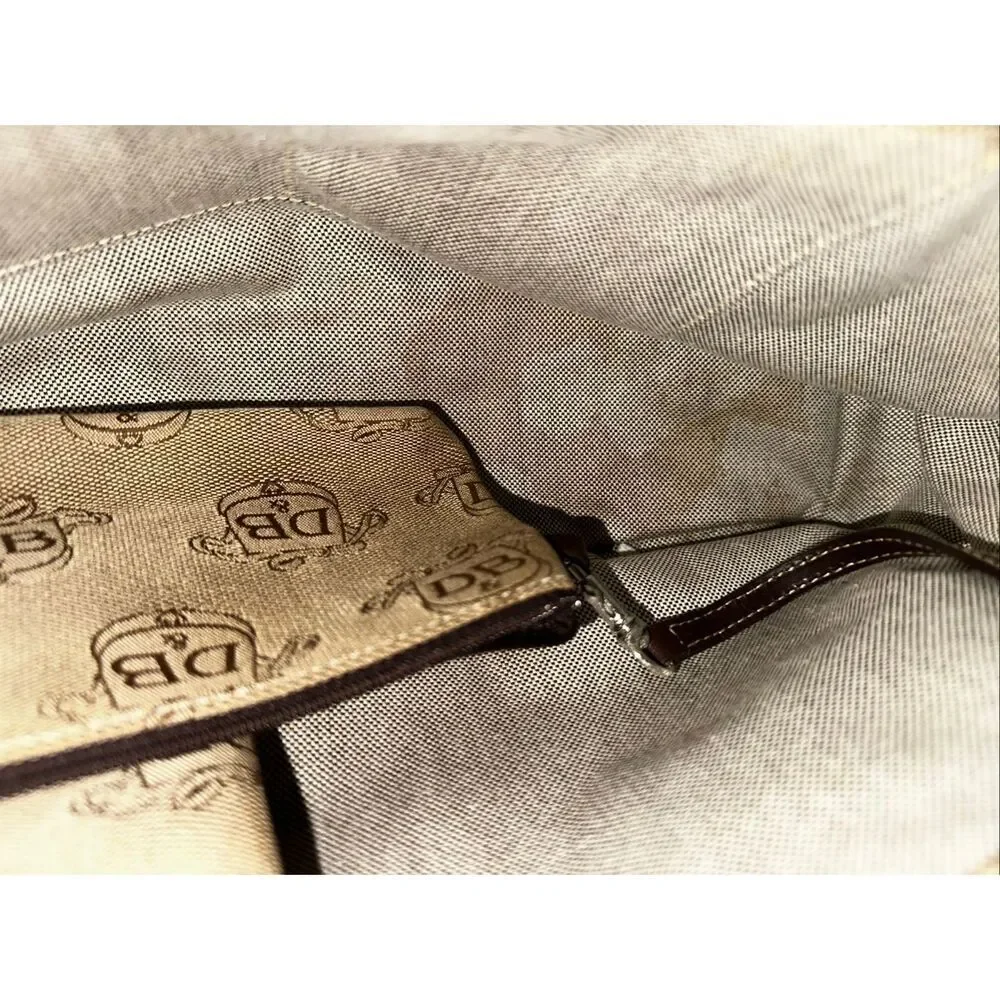 Vintage Dooney & Bourke Donegal Signature Canvas Tote